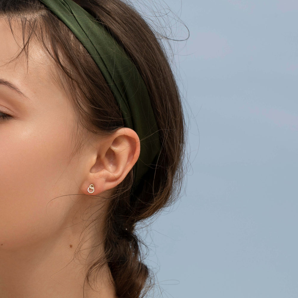 Mini Infinity Stud Earrings