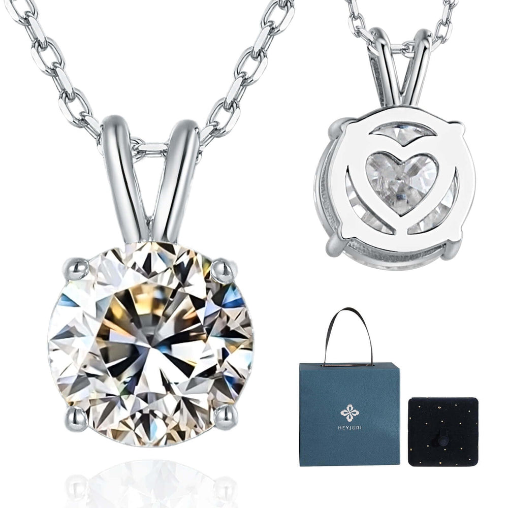 Moissanite Pendant D Color VVS1 Solitaire Necklace