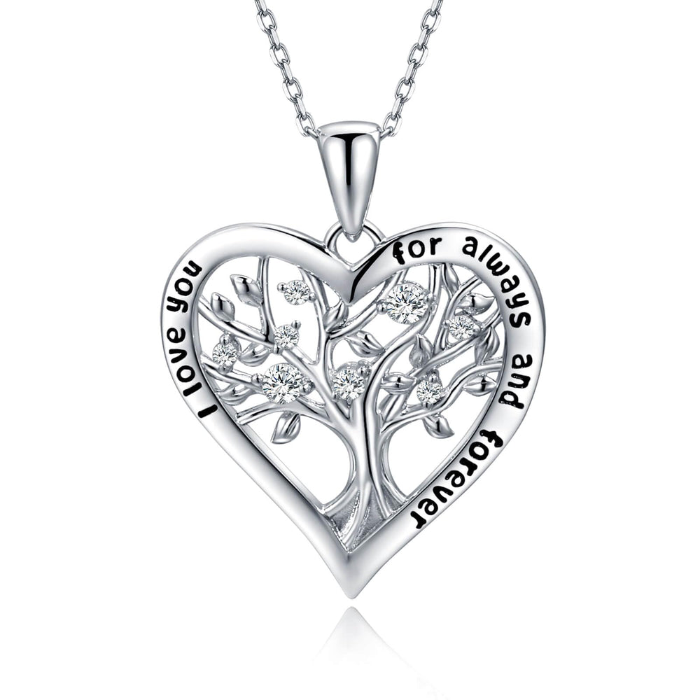 Love Heart Tree of Life Necklaces