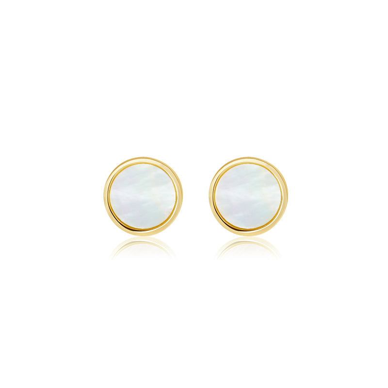 7mm Round Shell Earrings