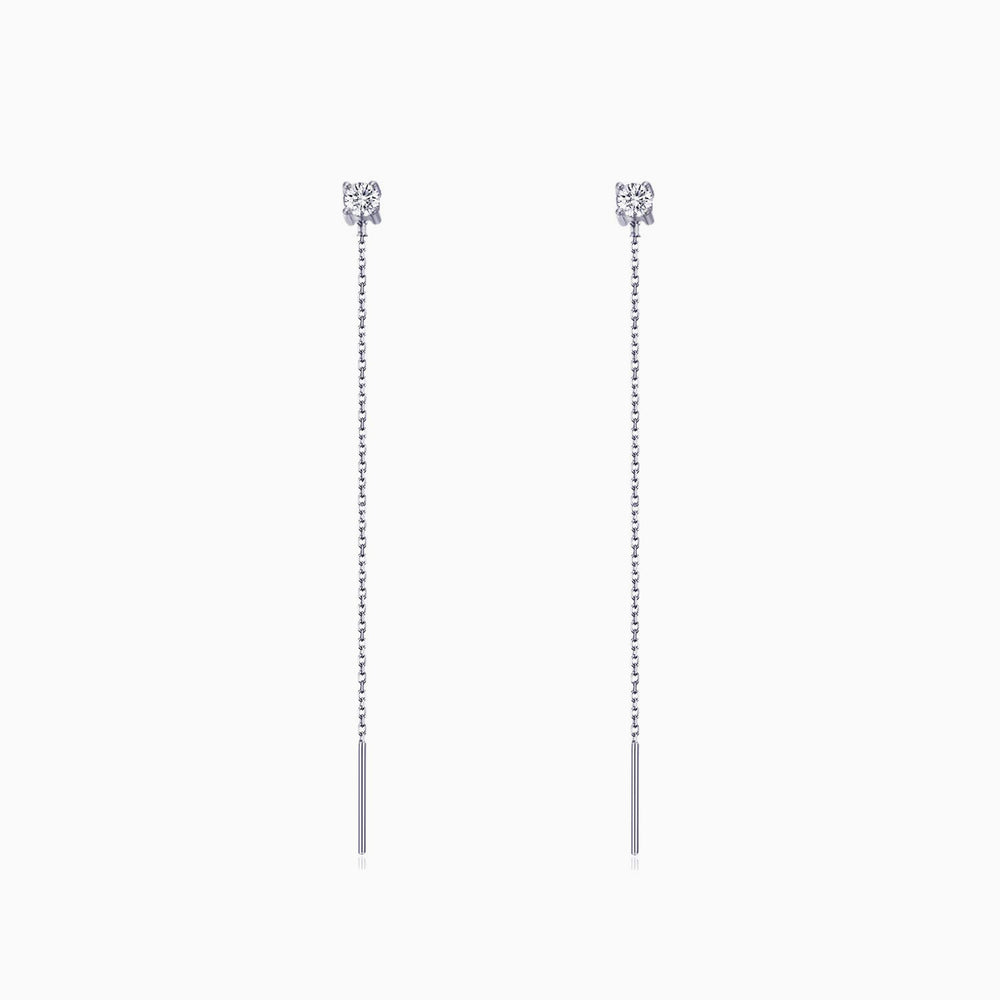 long CZ Threader Earrings 6cm gift ideas