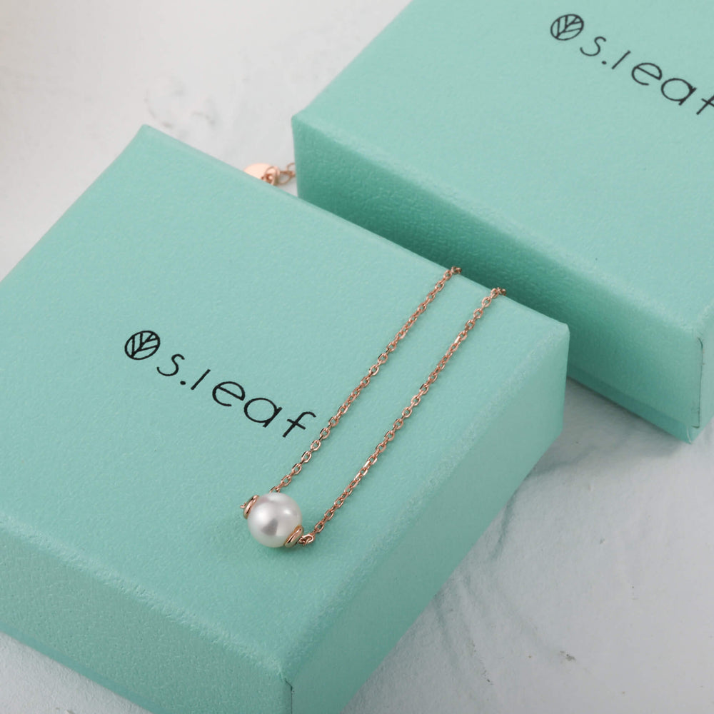 Single Round Pearl Necklace