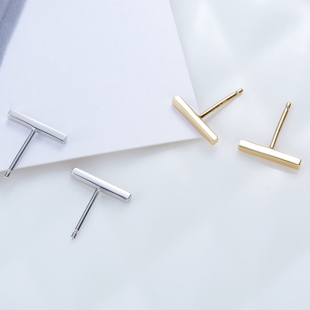 Bar Stud Earrings